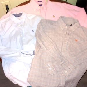 3 boys dress shirts size 10 polo rl